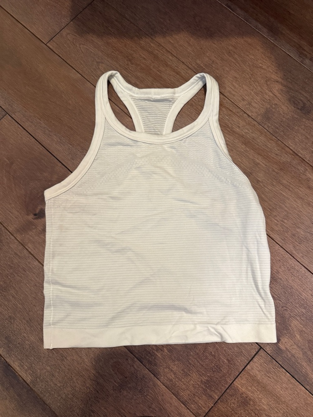 lululemon athletica Cream Racerback Tank Top